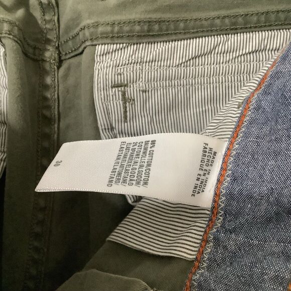 Lucky Brand Unisex Utility Gorpcore Casual Summer Military Khaki Shorts 10/30 - Picture 7 of 8